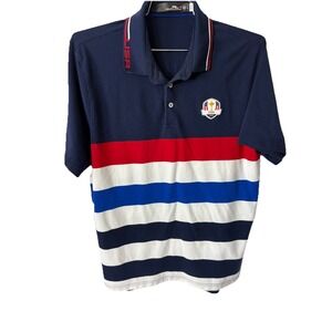 Ralph Lauren RLX Golf Polo Men Large US Ryder Cup Uniform Shirt Performance 2023